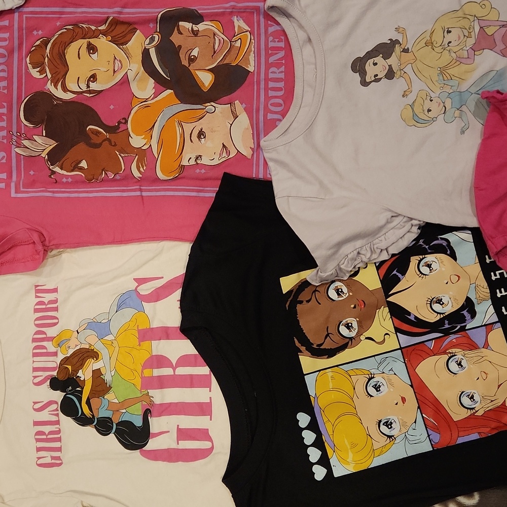 Bundle Lot Of Disney Princesses T-Shirts Tee Shirts T Shirts - Picture 4 of 6